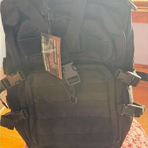 Black Tactical Backpack for Men - Rugged Utility Pack